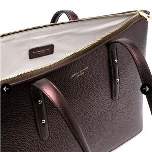 Aspinal of London metallic burgundy Shoulder Bag. NEW!!!!